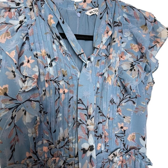 Walter Baker Jayda Ruffled Floral High-low Dress Size 2 - Picture 6 of 16